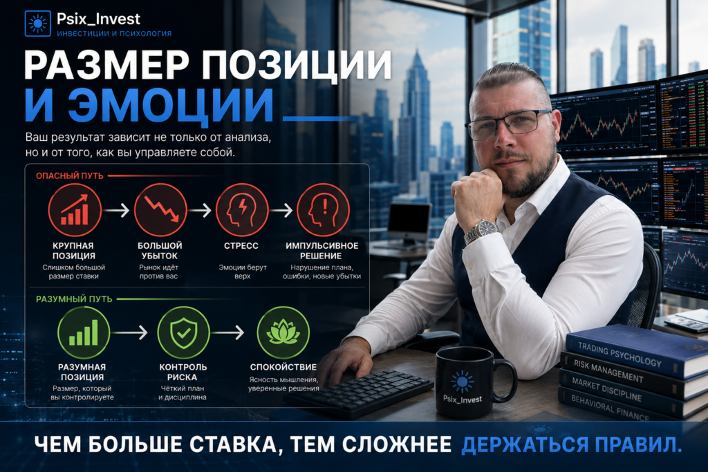 Как большая инвестиционная позиция влияет на психологию инвестора