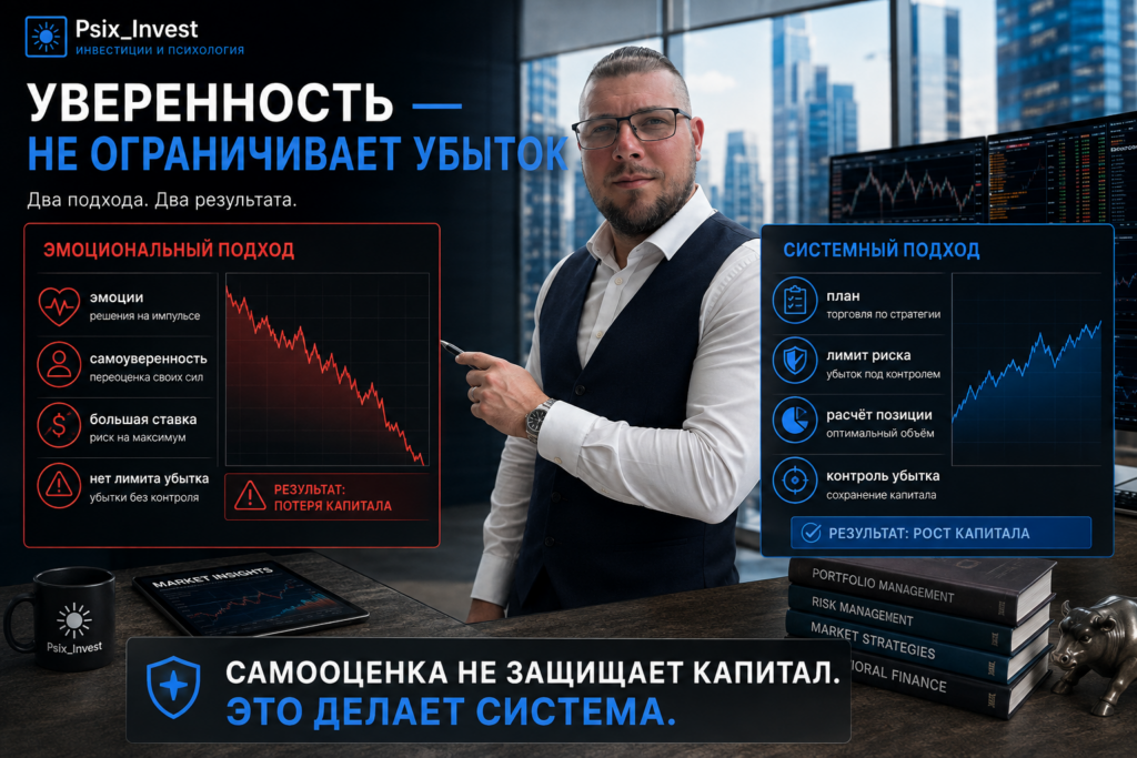 Пошаговый расчёт размера позиции через допустимый инвестиционный риск