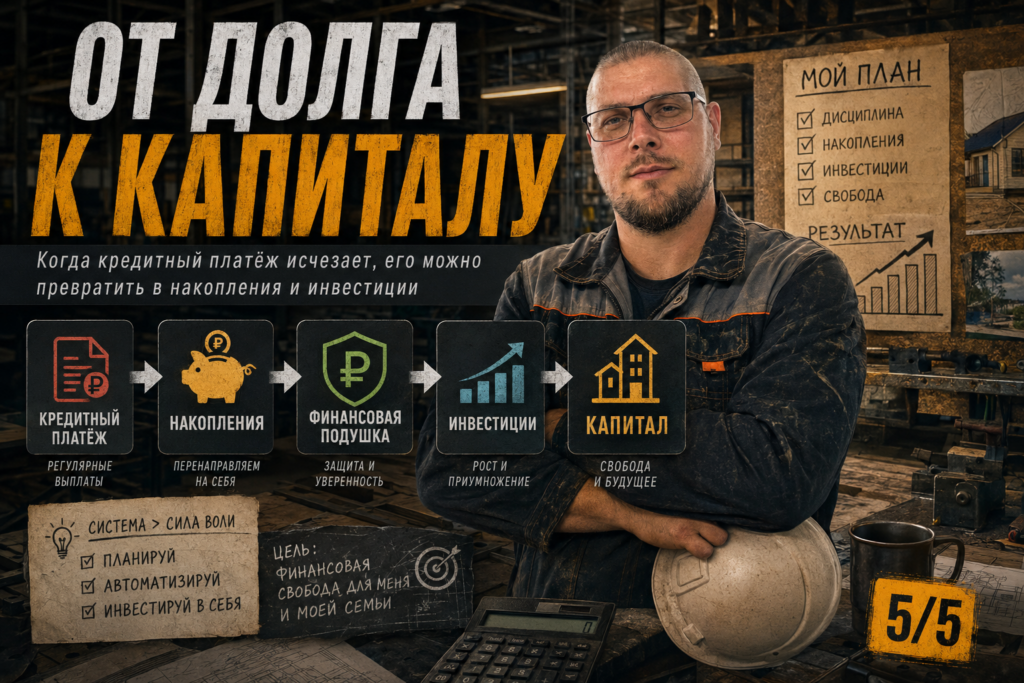 Как после погашения долгов направить освободившиеся деньги на создание капитала