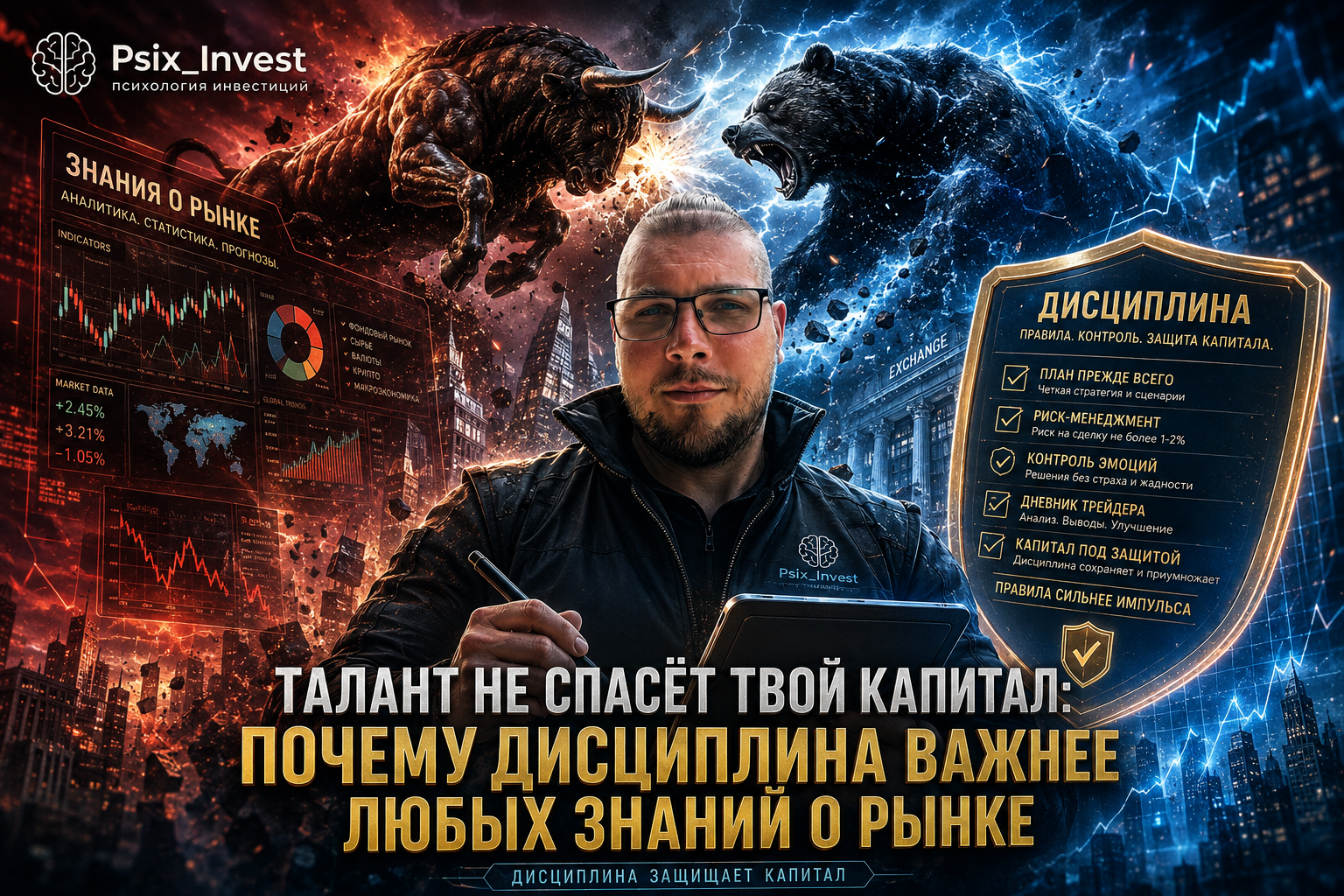 Талант не спасёт твой капитал: почему дисциплина важнее любых знаний о рынке