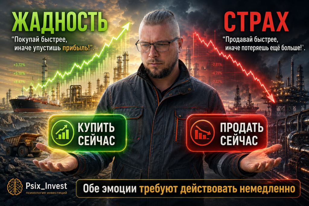 Инвестор между страхом потери и желанием заработать на росте рынка