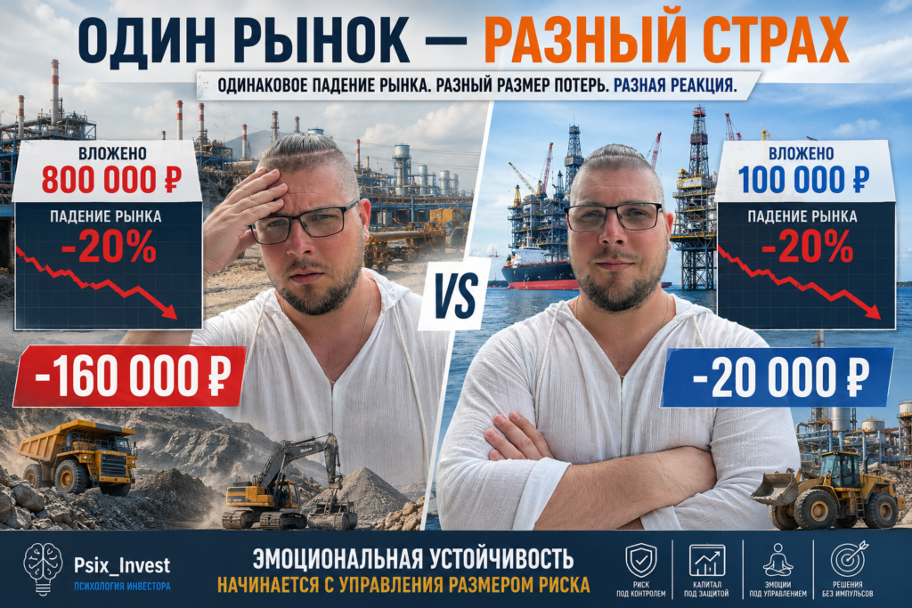 Влияние размера инвестиционной позиции на финансовый риск и эмоции инвестора