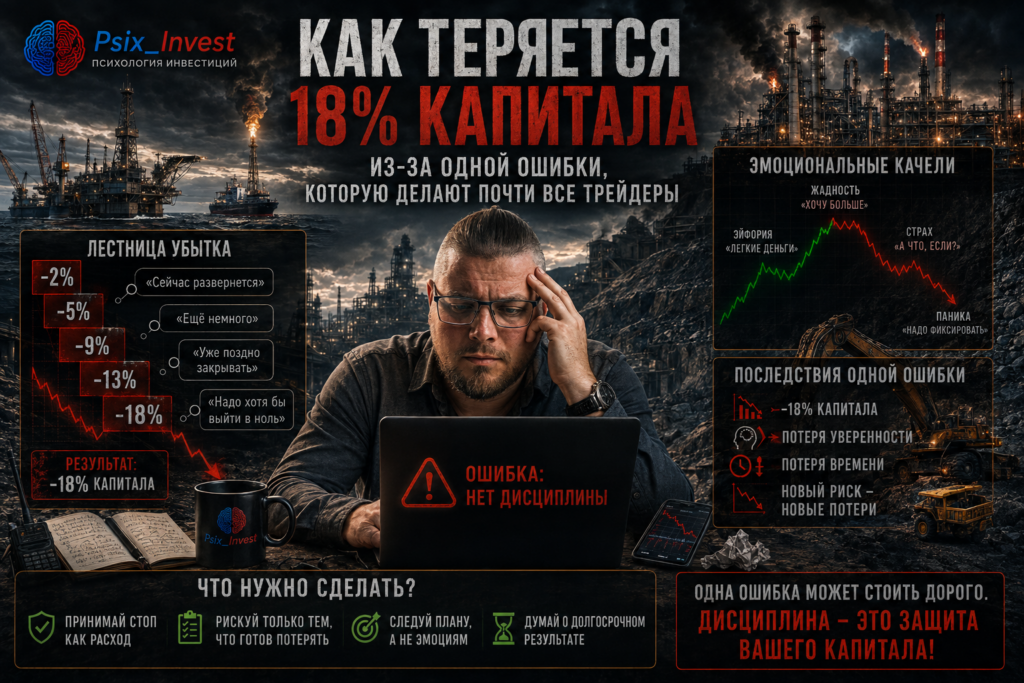Как теряется 18% капитала из-за одной ошибки, которую делают почти все трейдеры