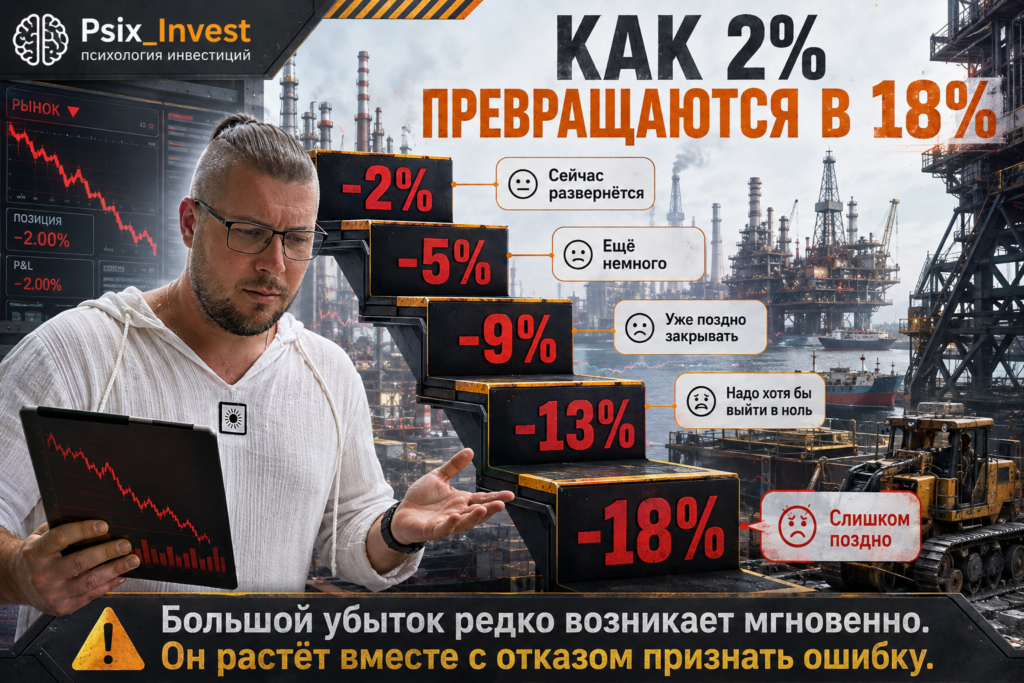 Как небольшой торговый убыток постепенно превращается в просадку 18 процентов