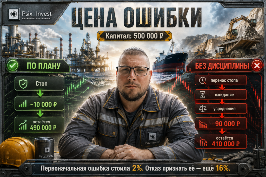 Сравнение планового риска и большого убытка после переноса стоп-лосса