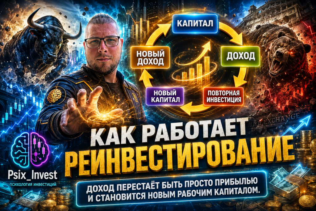 Схема реинвестирования инвестиционной прибыли обратно в капитал