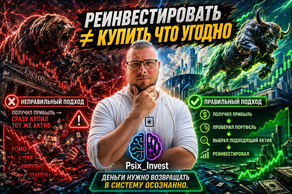 Осознанный выбор актива перед реинвестированием полученной инвестиционной прибыли