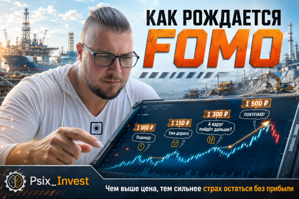 Как рост цены вызывает страх упустить прибыль и желание срочно купить актив