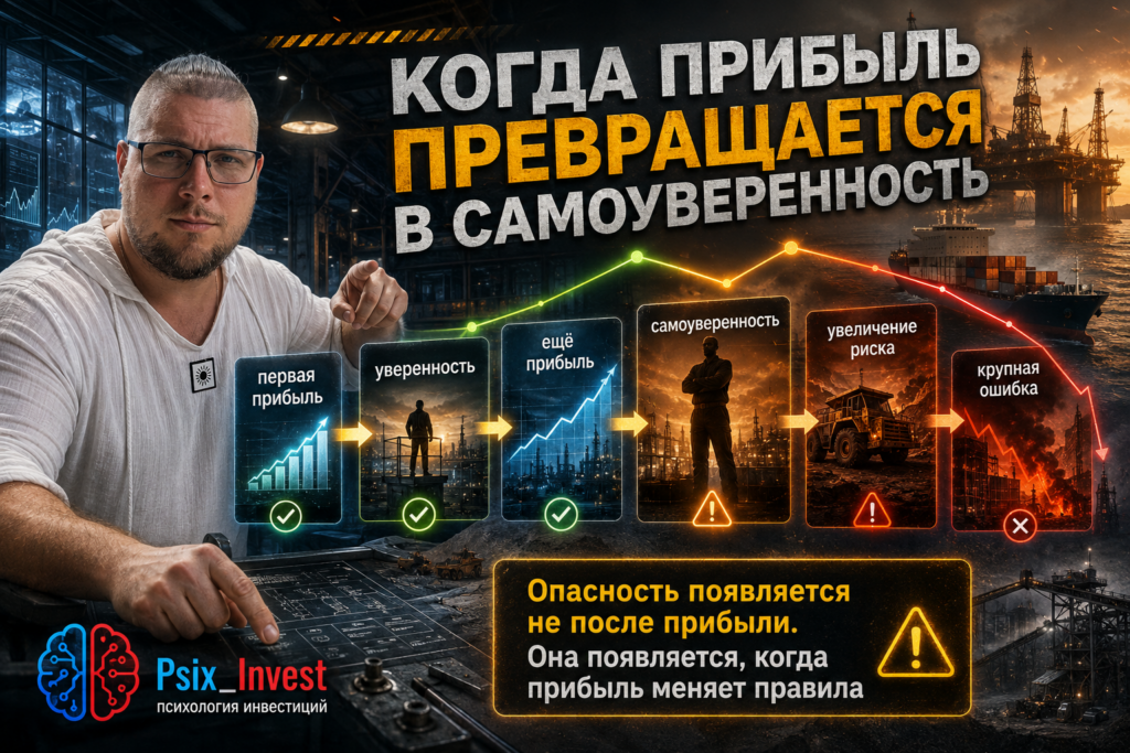 Как серия прибыльных сделок приводит инвестора к самоуверенности и увеличению риска