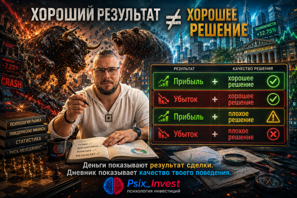 Сравнение финансового результата сделки и качества инвестиционного решения