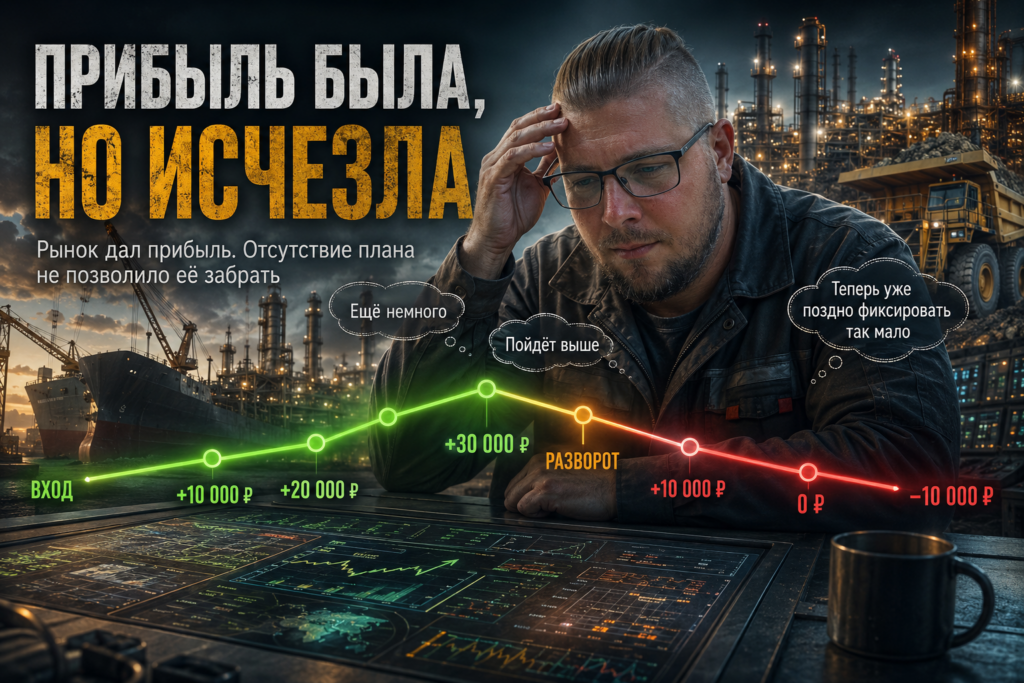 Как прибыльная торговая позиция превращается в нулевой результат из-за отсутствия плана выхода