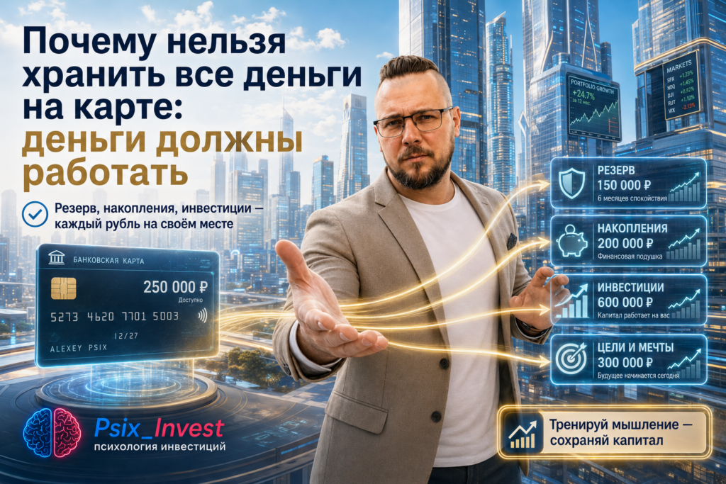 Почему нельзя хранить все деньги на карте: деньги должны работать