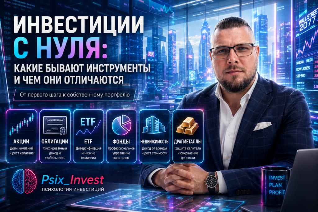 Инвестиции с нуля: какие бывают инструменты и чем они отличаются