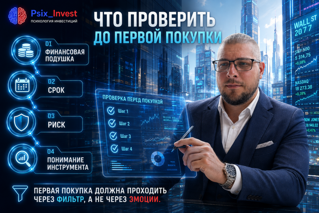 Пошаговая проверка перед первой покупкой инвестиционного актива