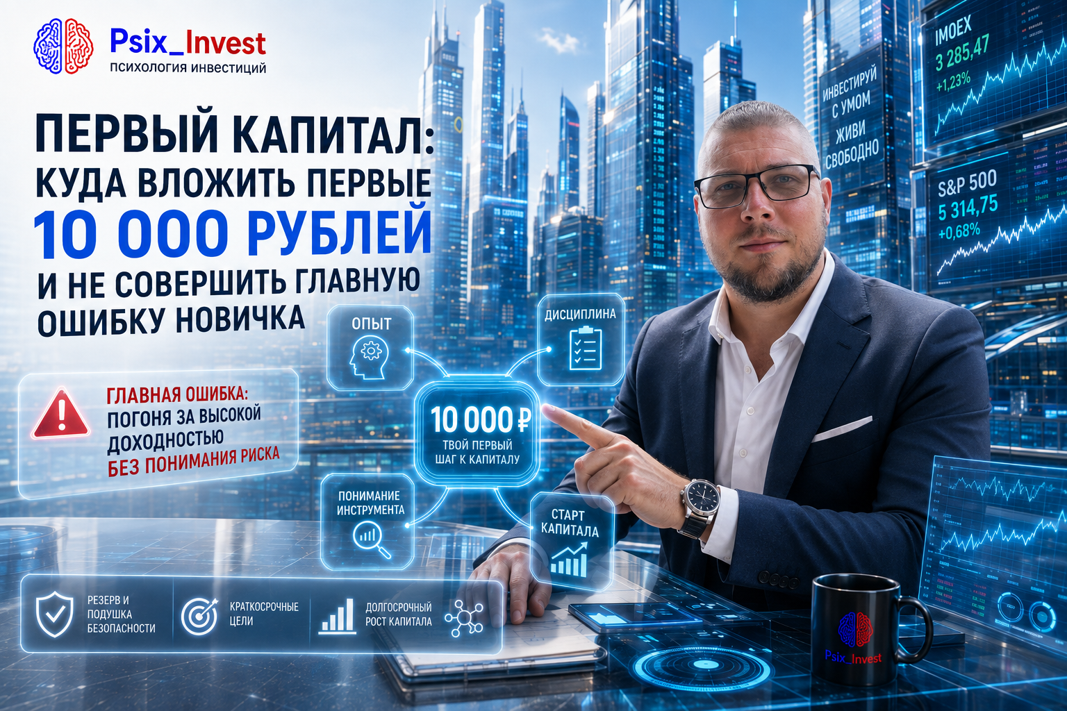 Первый капитал: куда вложить первые 10 000 рублей и не совершить главную ошибку новичка