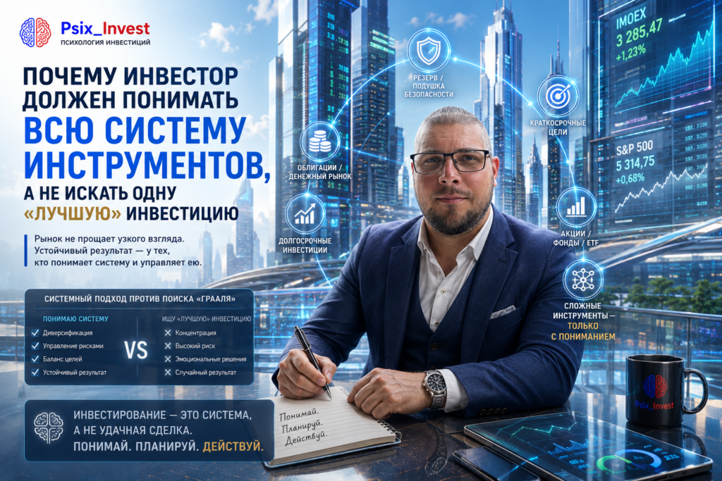 Почему инвестор должен понимать всю систему инструментов, а не искать одну «лучшую» инвестицию