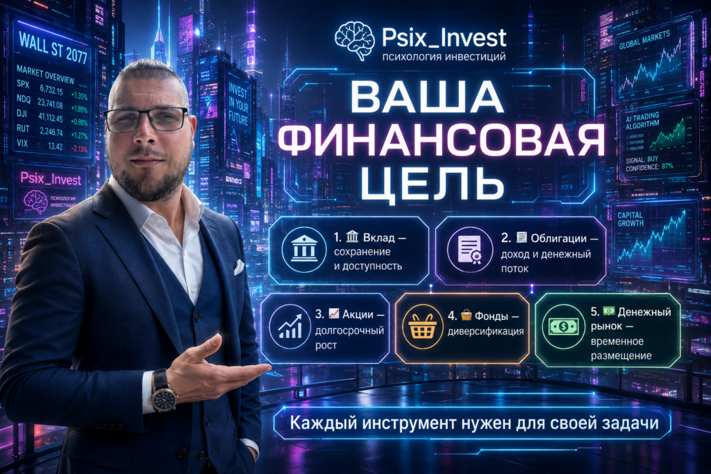 Основные инвестиционные инструменты и задачи, которые они выполняют