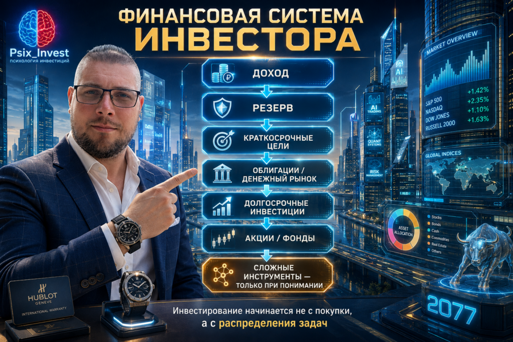Пошаговая структура финансовой системы частного инвестора