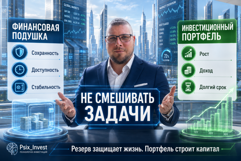 Разница между финансовой подушкой и инвестиционным портфелем