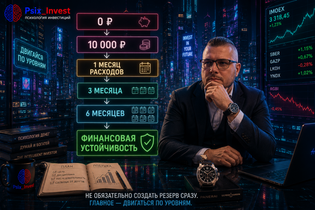 Пошаговое формирование финансовой подушки от нуля до нескольких месяцев расходов