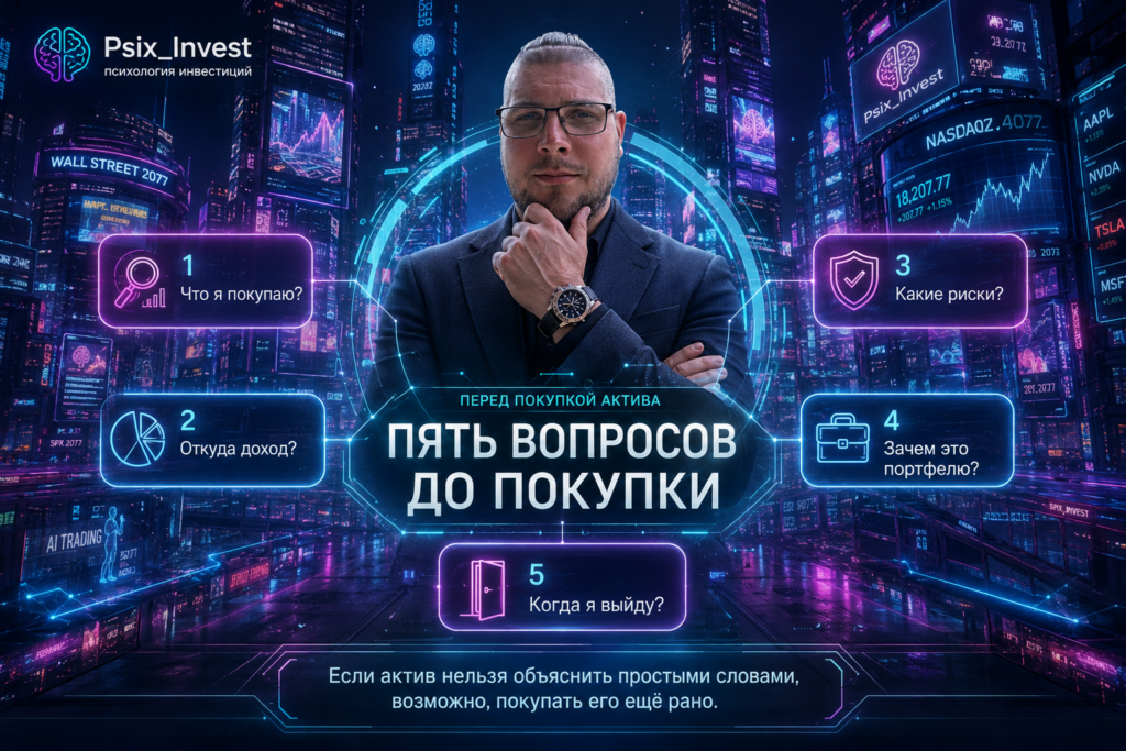 Пять вопросов инвестора перед покупкой финансового актива