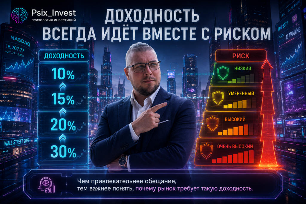 Связь высокой инвестиционной доходности с повышенным риском