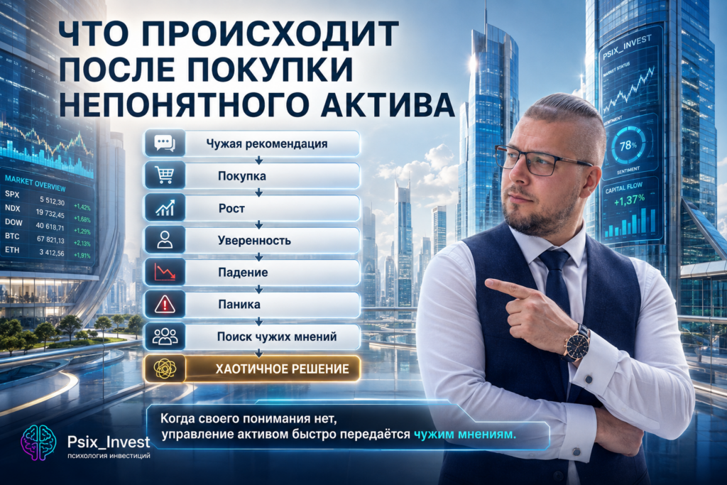 Ошибки инвестора после покупки непонятного финансового актива
