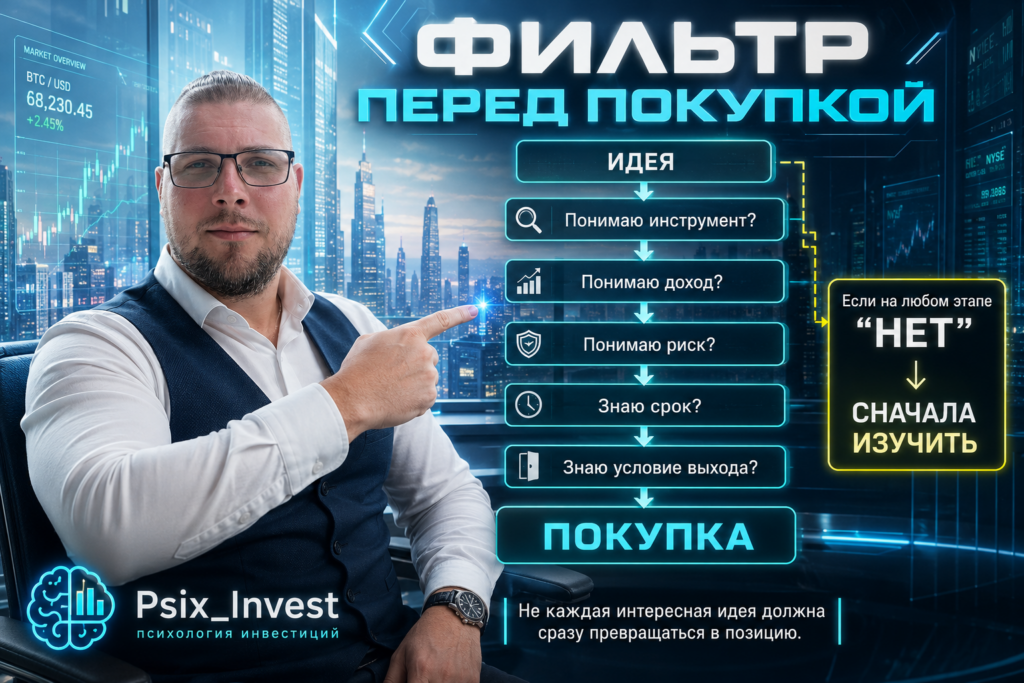 Пошаговый фильтр для проверки инвестиционного актива перед покупкой