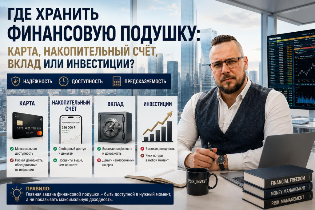 Разделение финансовой подушки на несколько уровней по скорости доступа к деньгам