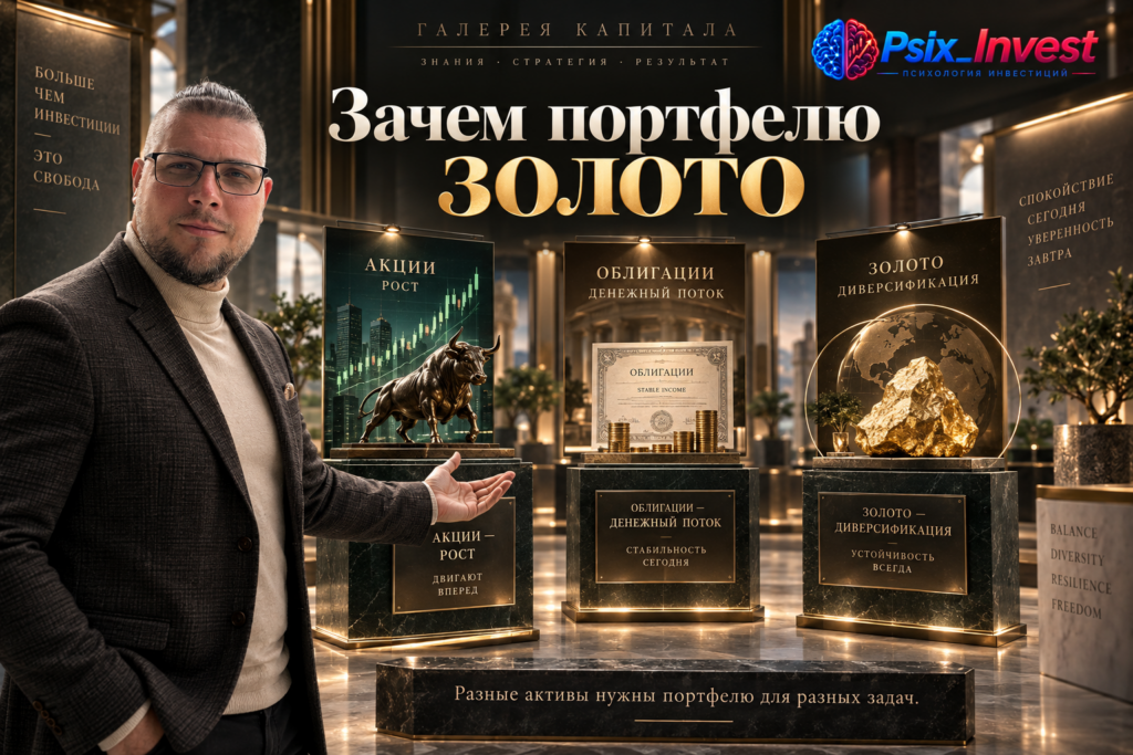 Роль золота, акций и облигаций в диверсифицированном инвестиционном портфеле.