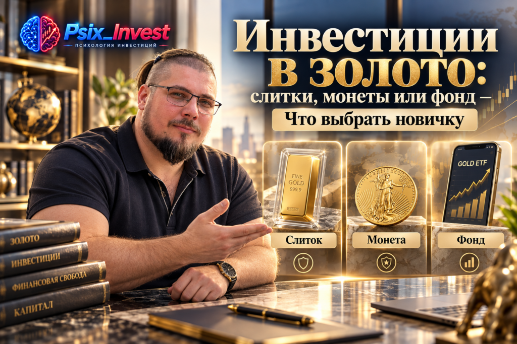 Инвестиции в золото: слитки, монеты или фонд — что выбрать новичку