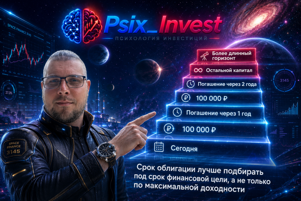 Пример лестницы погашений облигаций под разные сроки финансовых целей