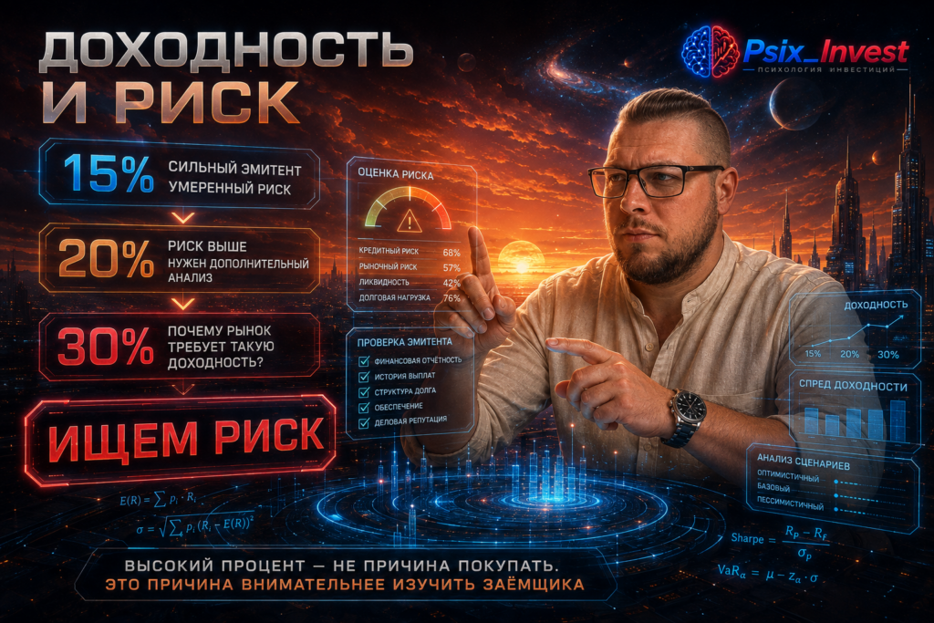 Сравнение доходности облигаций и уровня риска эмитента
