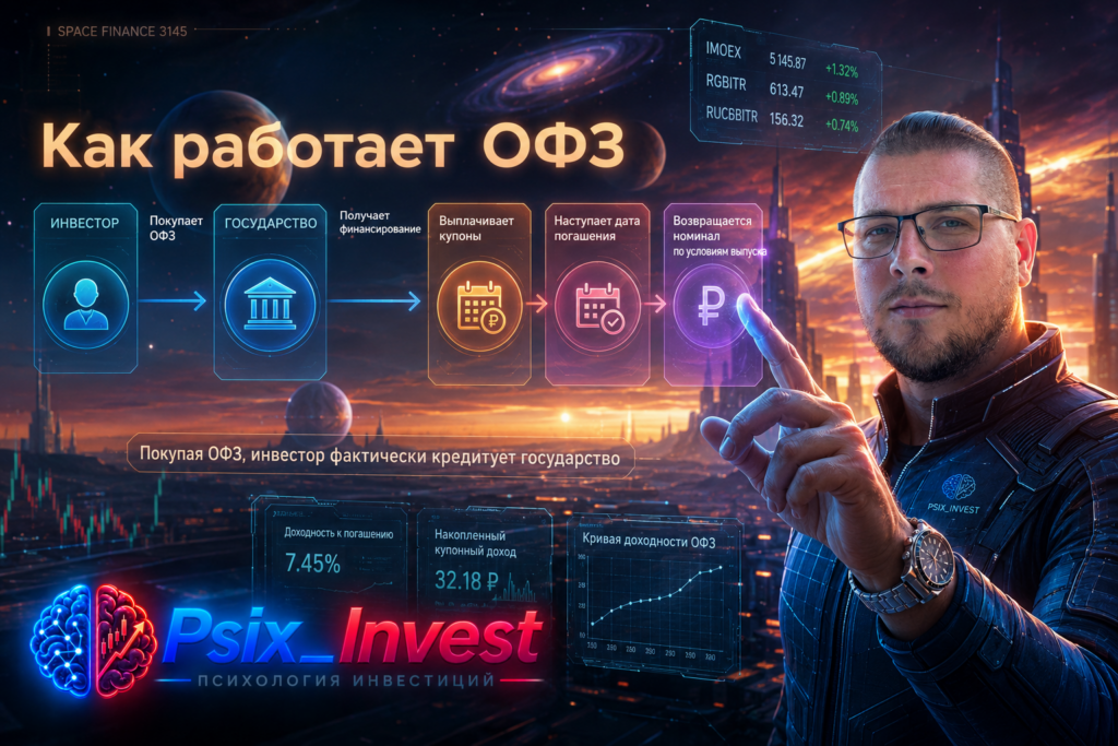 Схема передачи денег от инвестора государству через покупку ОФЗ
