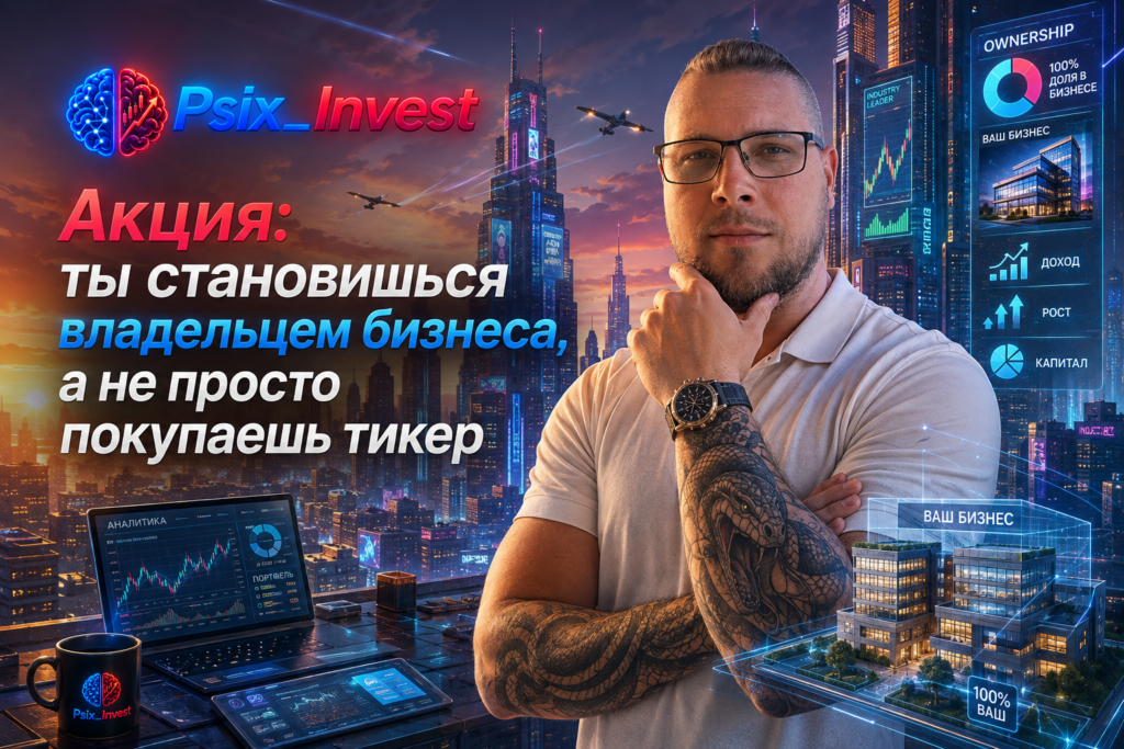 Акция: ты становишься владельцем бизнеса, а не просто покупаешь тикер