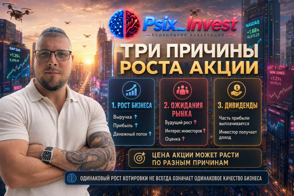 Три причины роста Акций