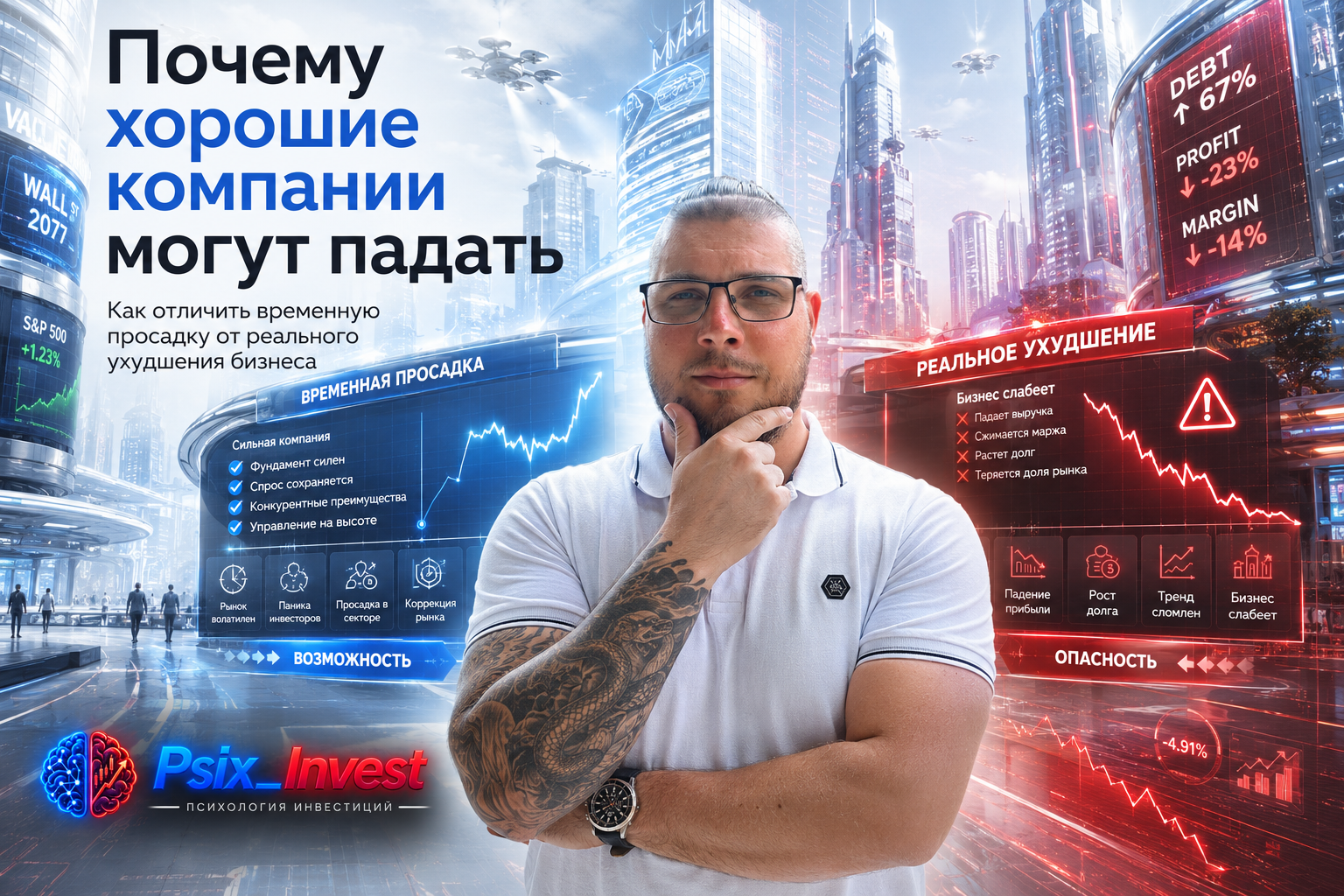 Почему хорошие компании могут падать: как отличить временную просадку от реального ухудшения бизнеса