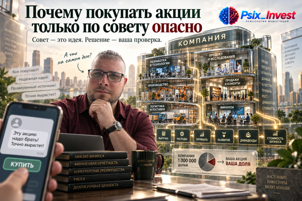 Почему покупать акции только по совету опасно