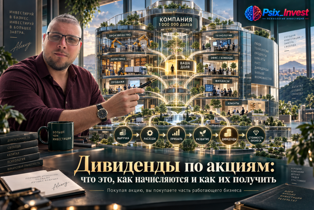 Дивиденды по акциям: что это, как начисляются и как их получить