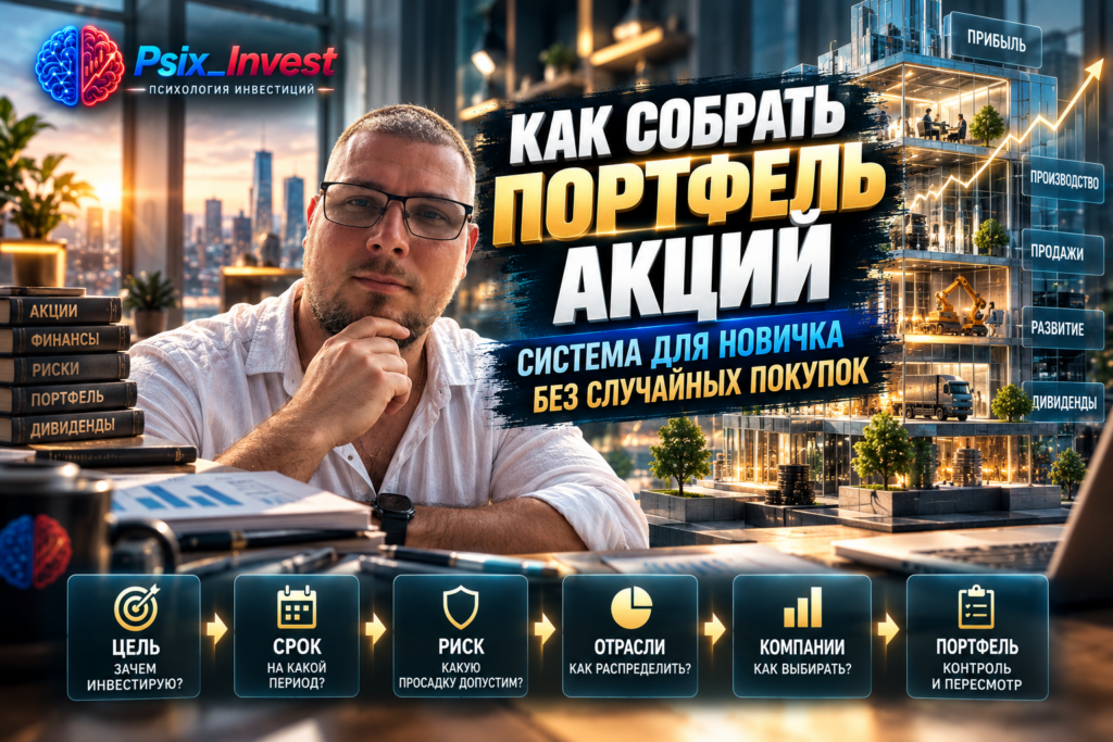 Как собрать портфель акций: система для новичка без случайных покупок