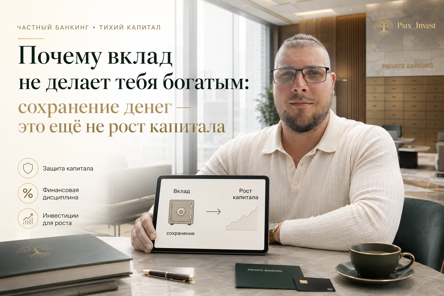 ​Почему вклад не делает тебя богатым: сохранение денег — это ещё не рост капитала