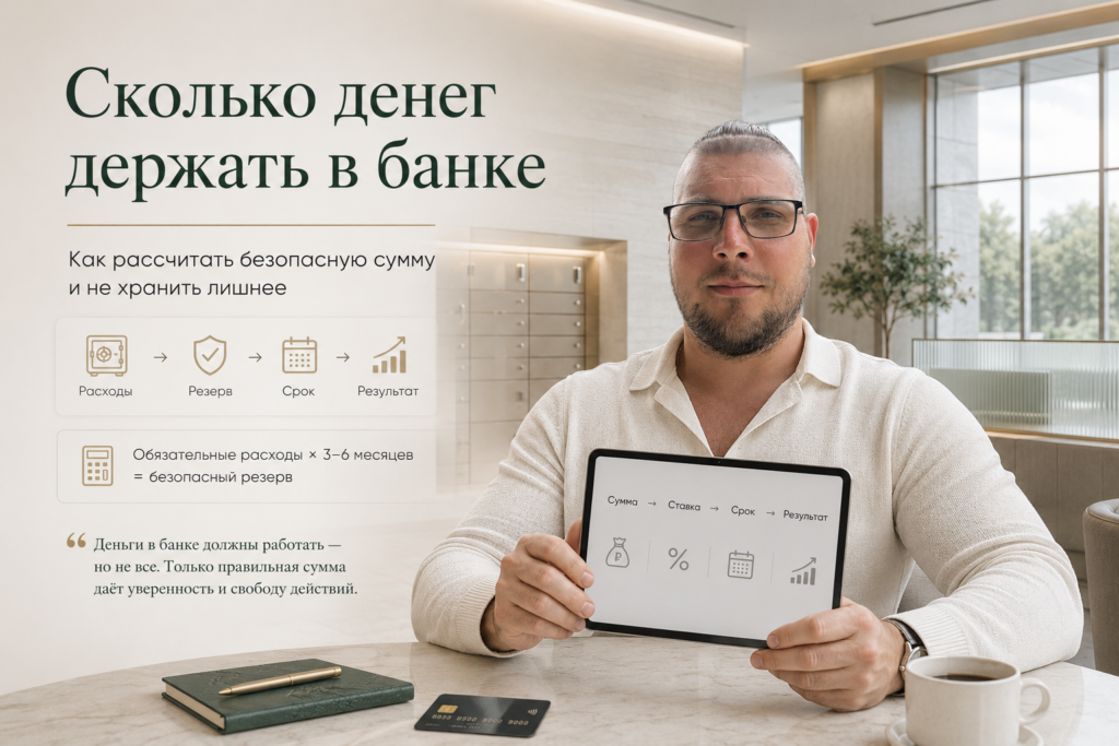 Сколько денег держать в банке: как рассчитать безопасную сумму и не хранить лишнее