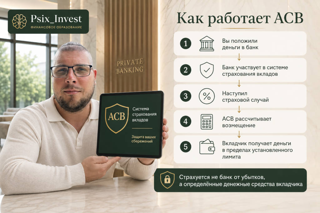 Пример суммирования нескольких вкладов и счетов одного человека в одном банке