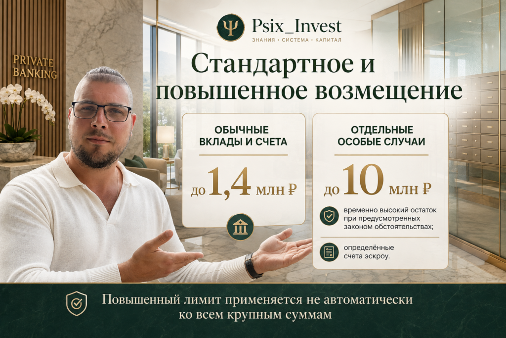 Сравнение стандартного страхового возмещения 1,4 миллиона рублей и повышенного лимита до 10 миллионов