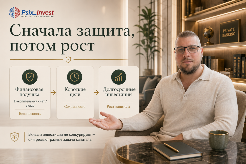 Пошаговый путь начинающего инвестора от текущих расходов и финансовой подушки до первого портфеля