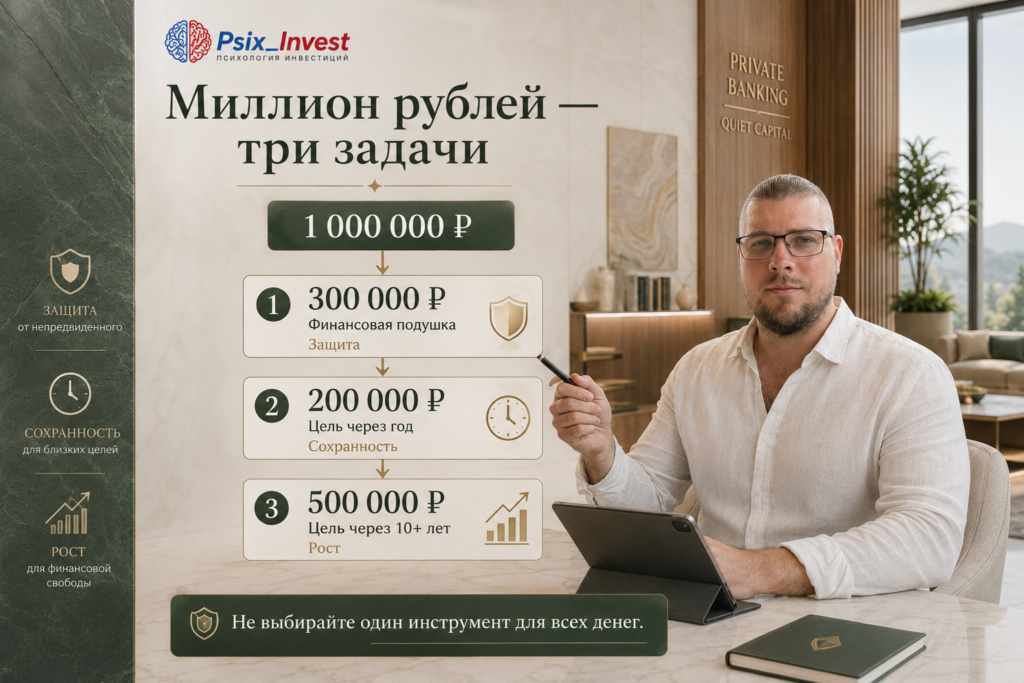 Таблица выбора между вкладом и инвестициями в зависимости от срока финансовой цели