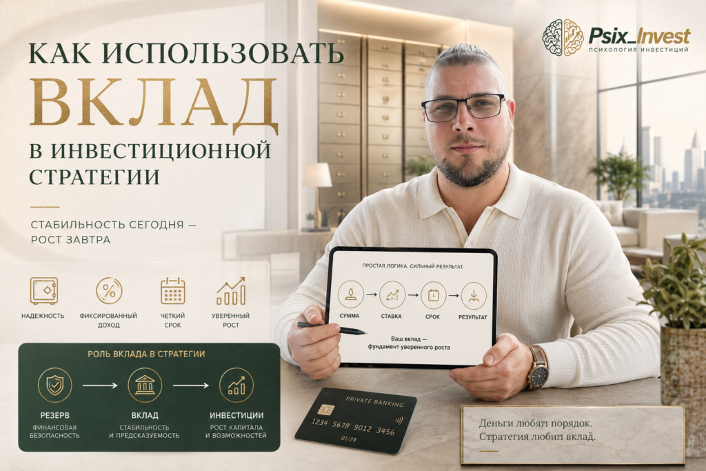 Сначала главное: вклад — это не инвестиционный портфель