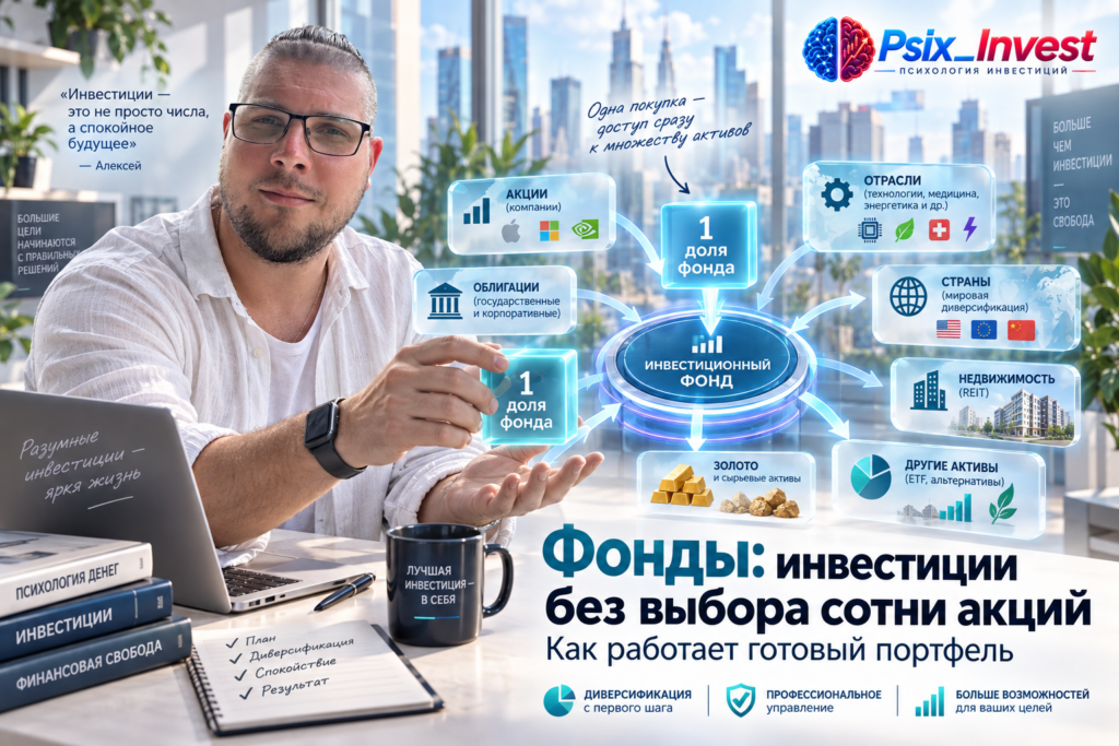 Фонды: инвестиции без выбора сотни акций — как работает готовый портфель
