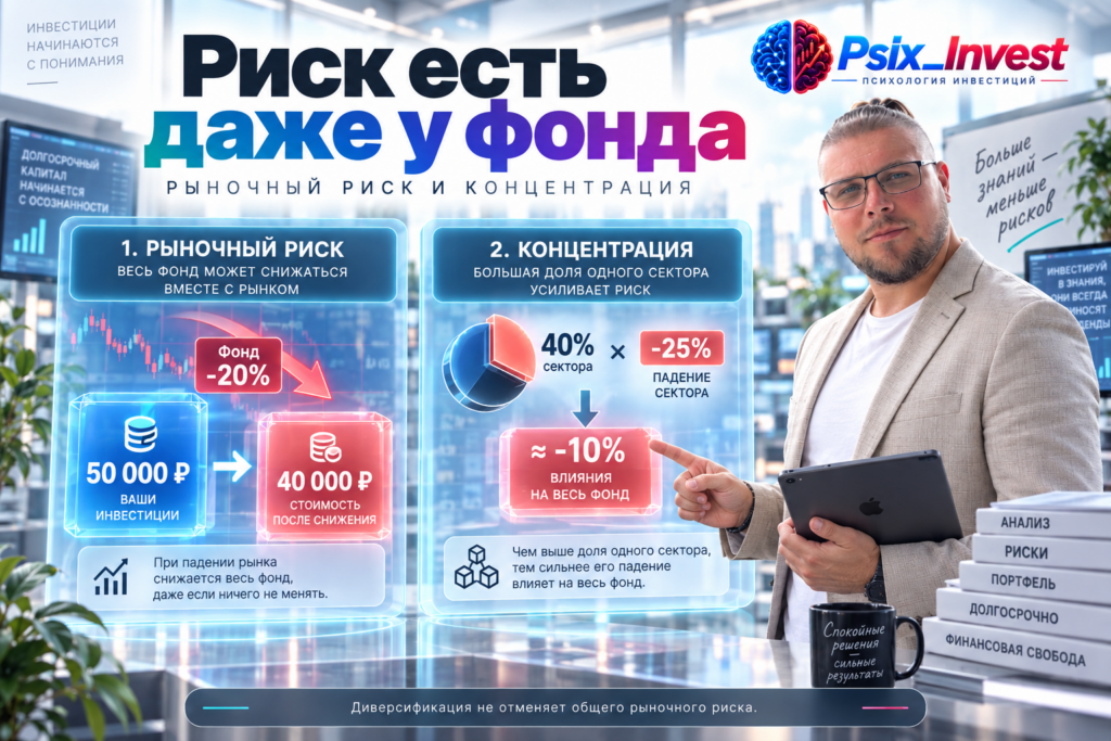 Примеры рыночного риска и секторной концентрации инвестиционного фонда.