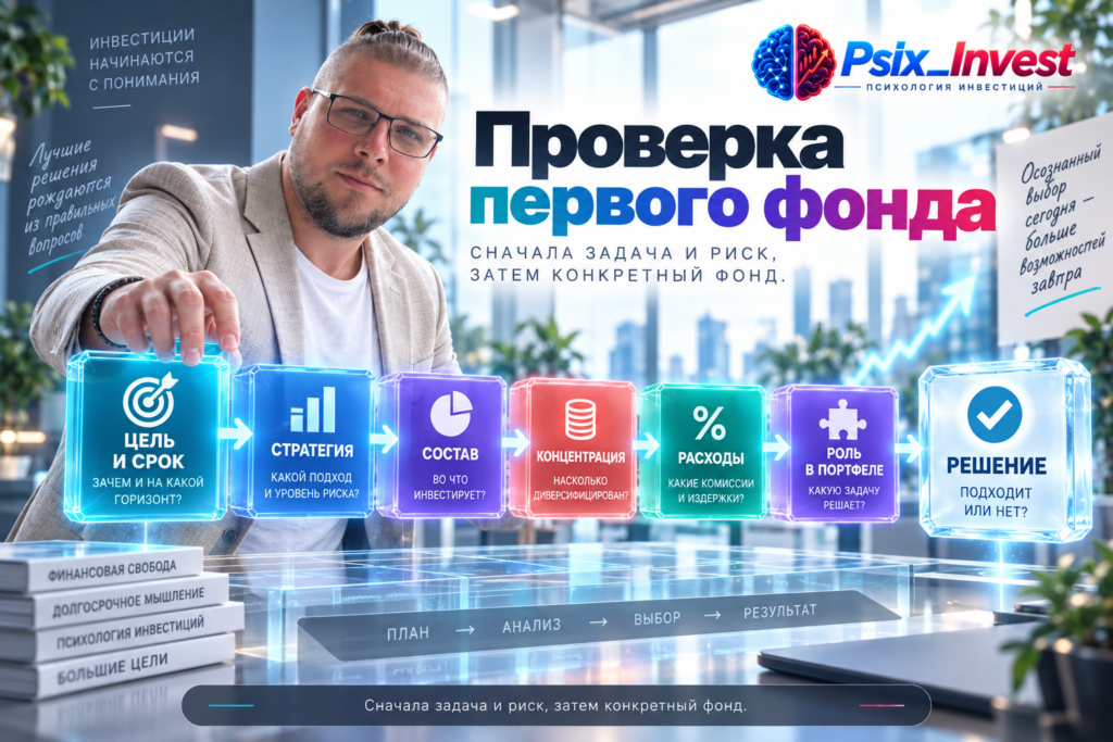 Чек-лист выбора первого инвестиционного фонда для новичка.